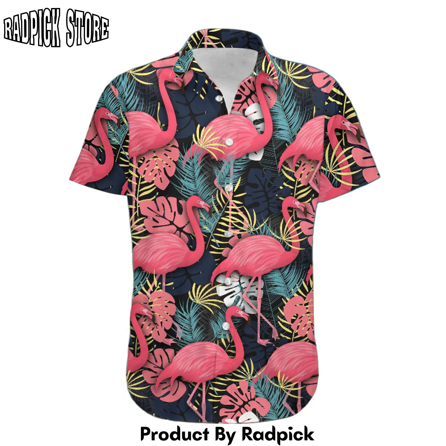 Radpick 3d flamingo hawaii shirt asv rp292822